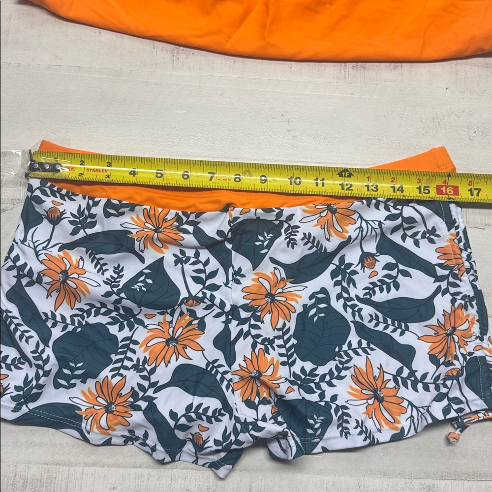 Blouson Double Up Tankini Top with boys shorts Two Piece Bathing Suits swimsuit - Picture 6 of 11